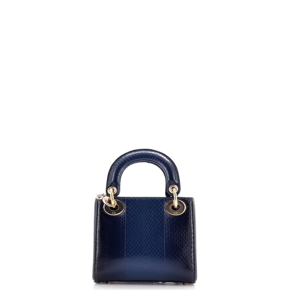 Christian Dior Mini Lady Dior Chain Bag Python - Picture 3 of 6